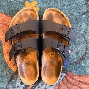 Birkenstock Arizona, 38, Black Birkoflor
